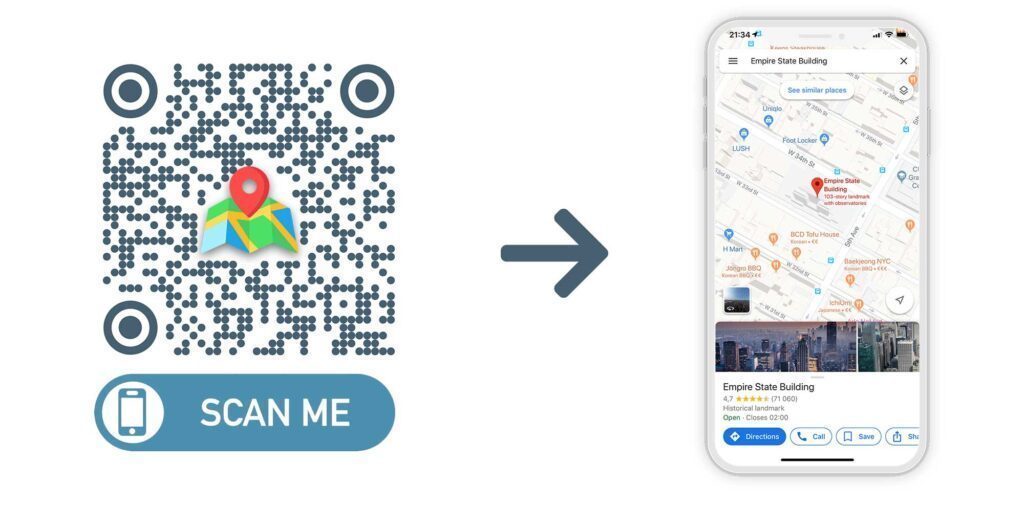 Create QR Codes For Google Maps Location GPS Scan 1024x507 