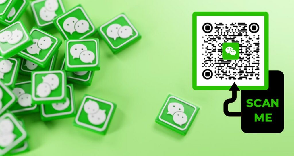 Отсканировать код wechat. WECHAT QR code.