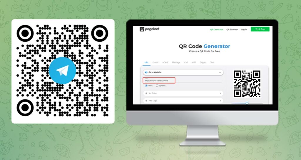 Телеграмм qr