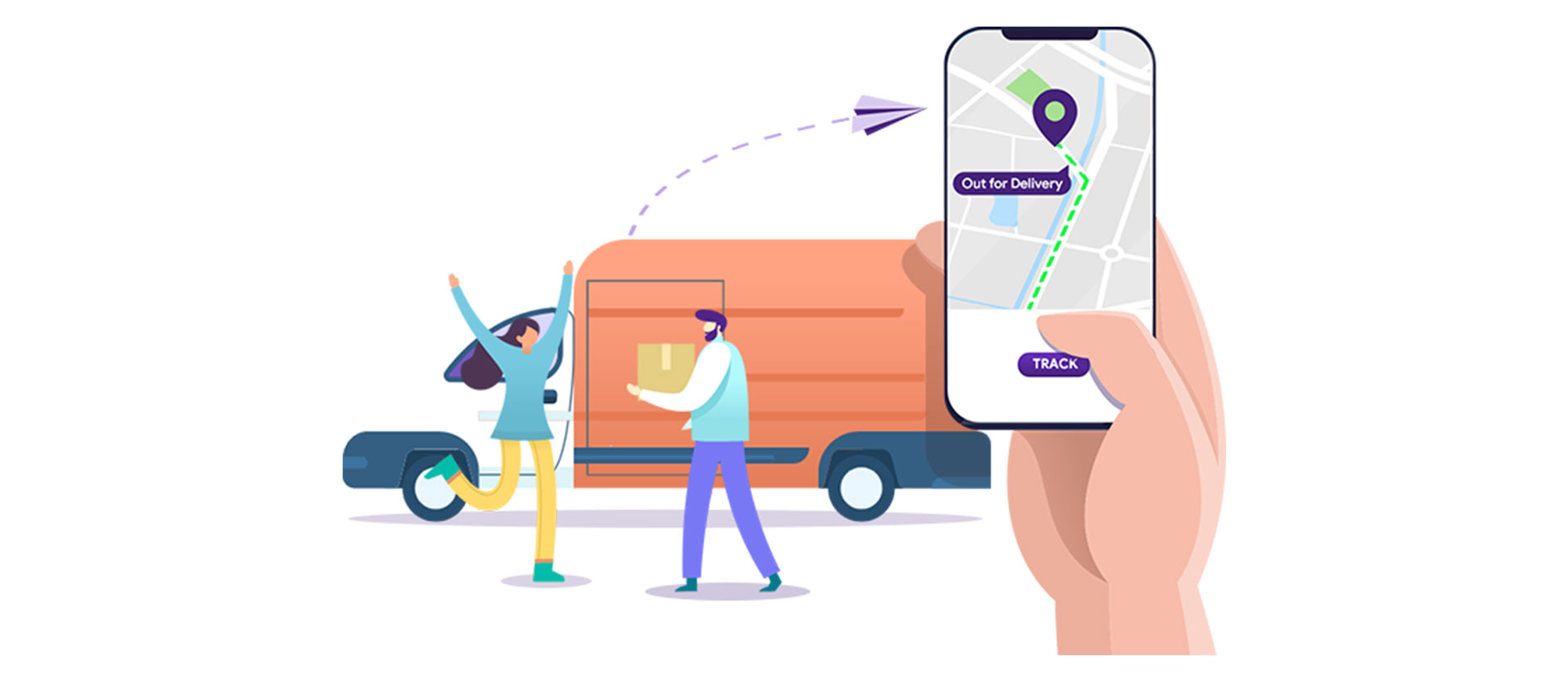 Courier tracking. ЭКОМЕНЕДЖЕР. Delivery track PNG.