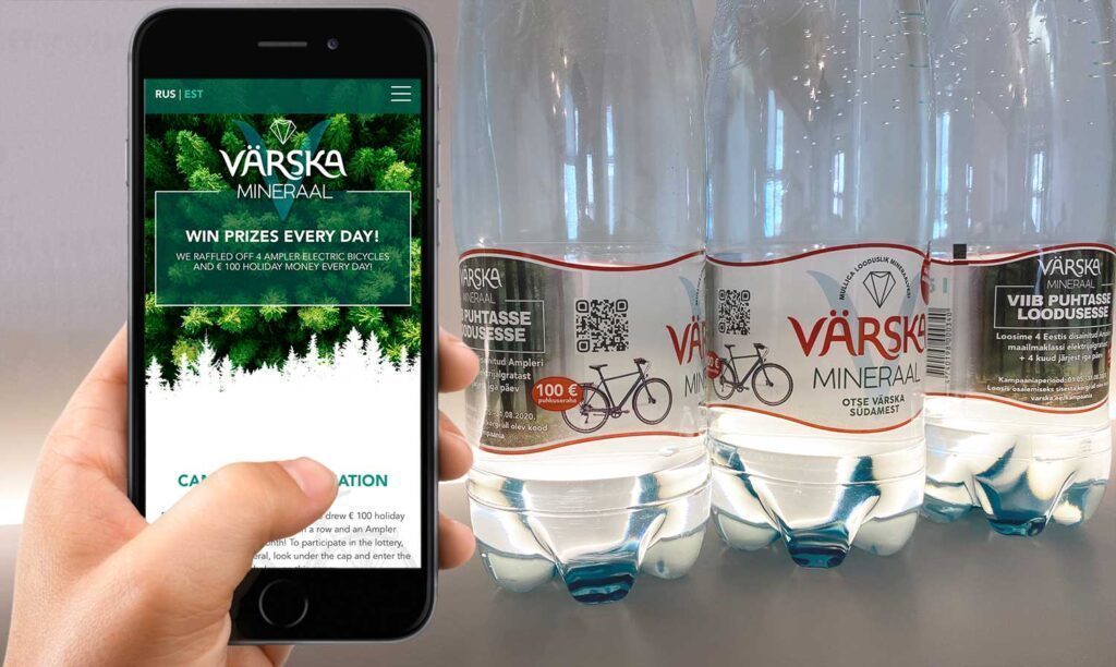 Scan QR Code for Giveaway Competition Värska