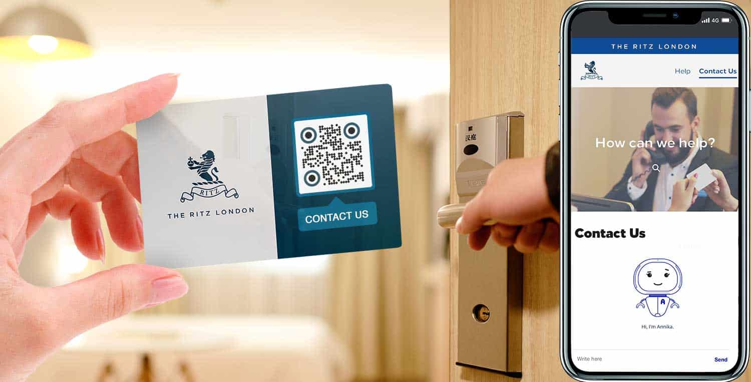 Hotel QR Code Generator for business card