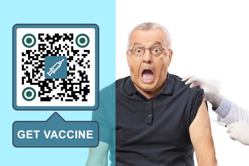 إنشاء رمز الاستجابة السريعة للقاح