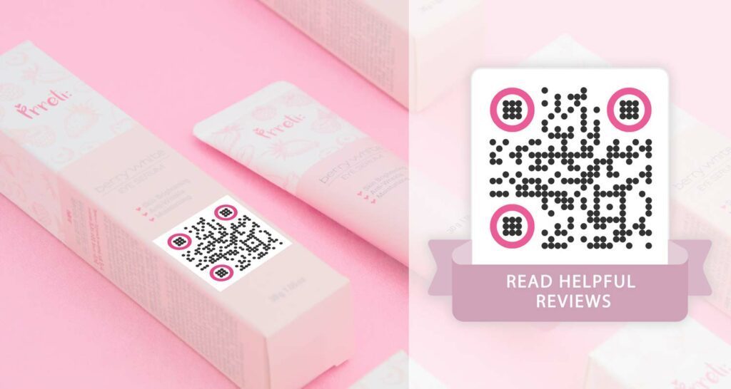 QR Code use on Beauty Packaging