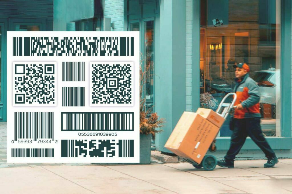 Barcode-Scanner Online-Lieferung