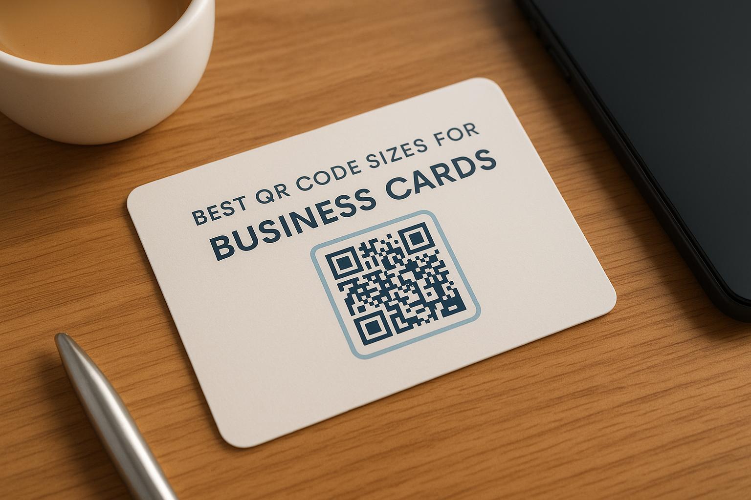 Best QR Code Sizes for Business Cards