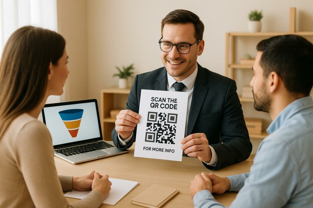 כיצד להשתמש בקודי QR, משפכי FSBO וסקריפטים כדי לזכות ברישומים