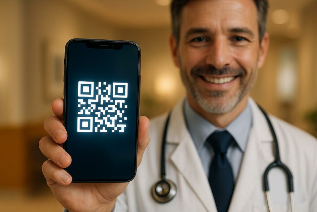Secure Health Data Sharing with QR Codes