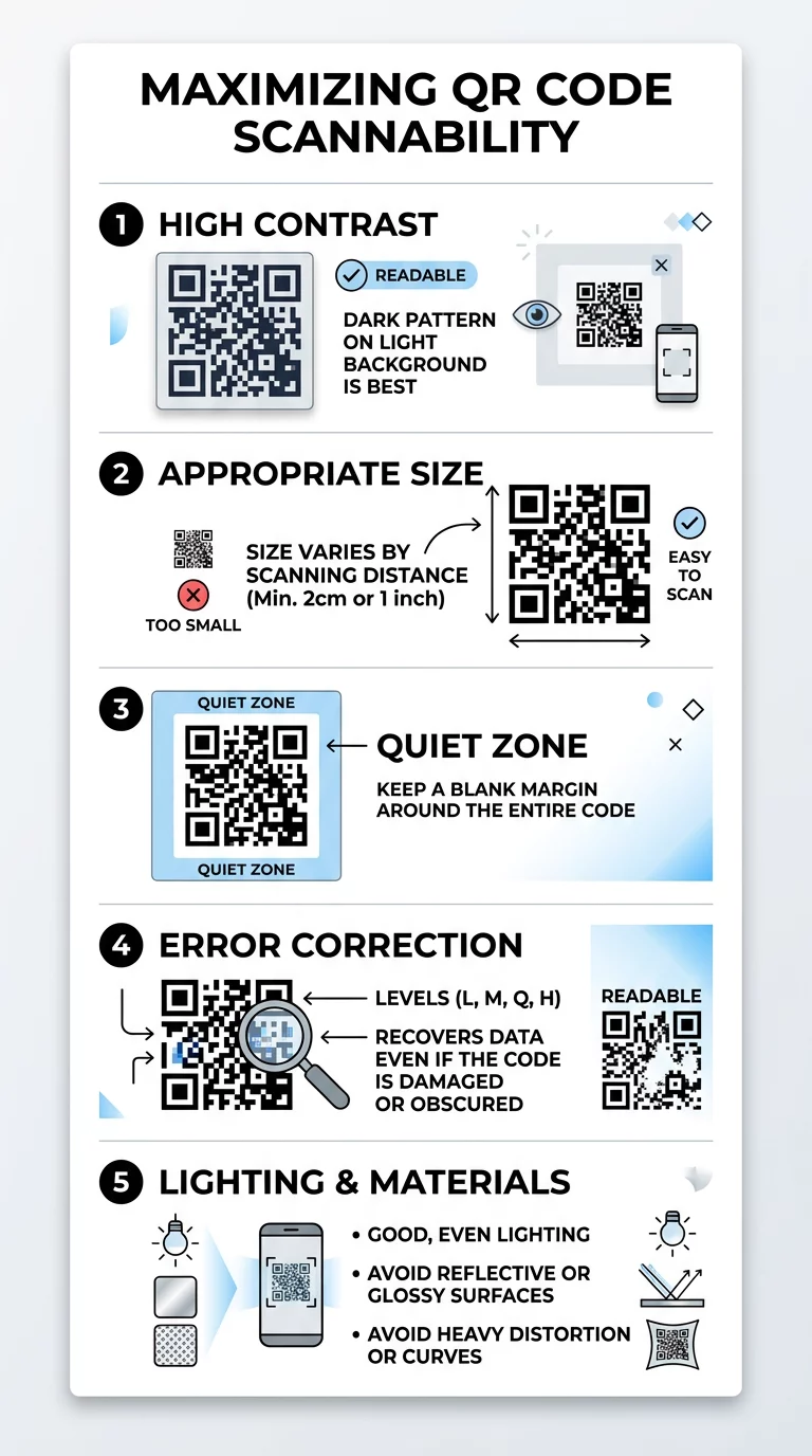 Tjekliste til QR-scanning