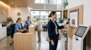 QR check-in v nemocnici