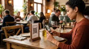σάρωση μενού QR εστιατορίου