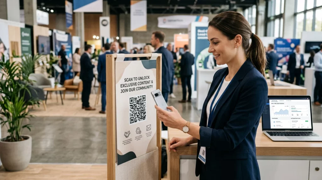 QR scan automation scene