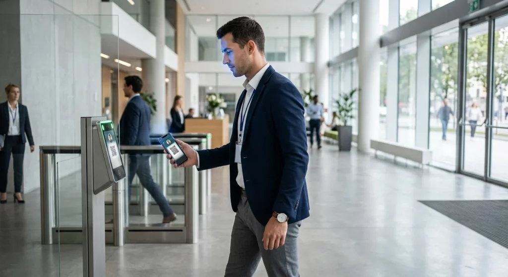 akses QR biometrik
