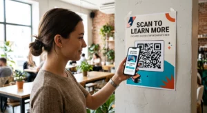 סריקת פוסטר קוד QR