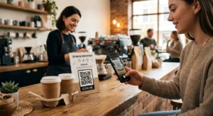 QR code flyer scan