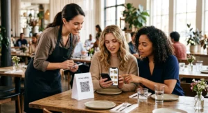 Scan de menu QR de restaurant