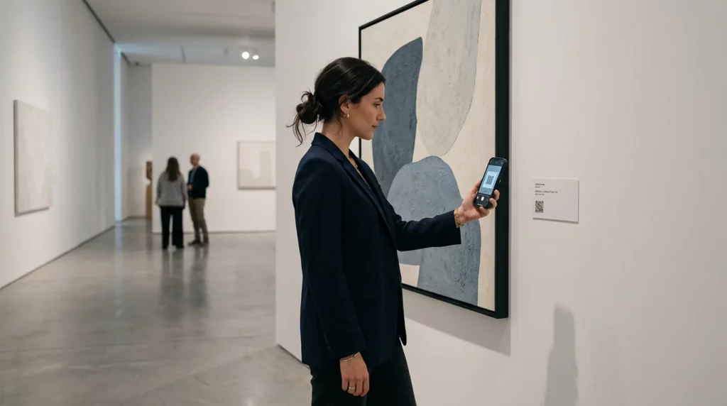 מבקר סורק QR של גלריה