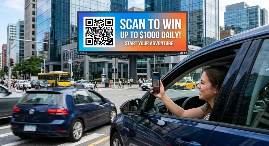 Заклик до дії (CTA) QR-коду на білборді