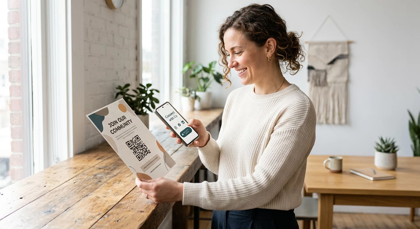 QR 전단지 가입 허브