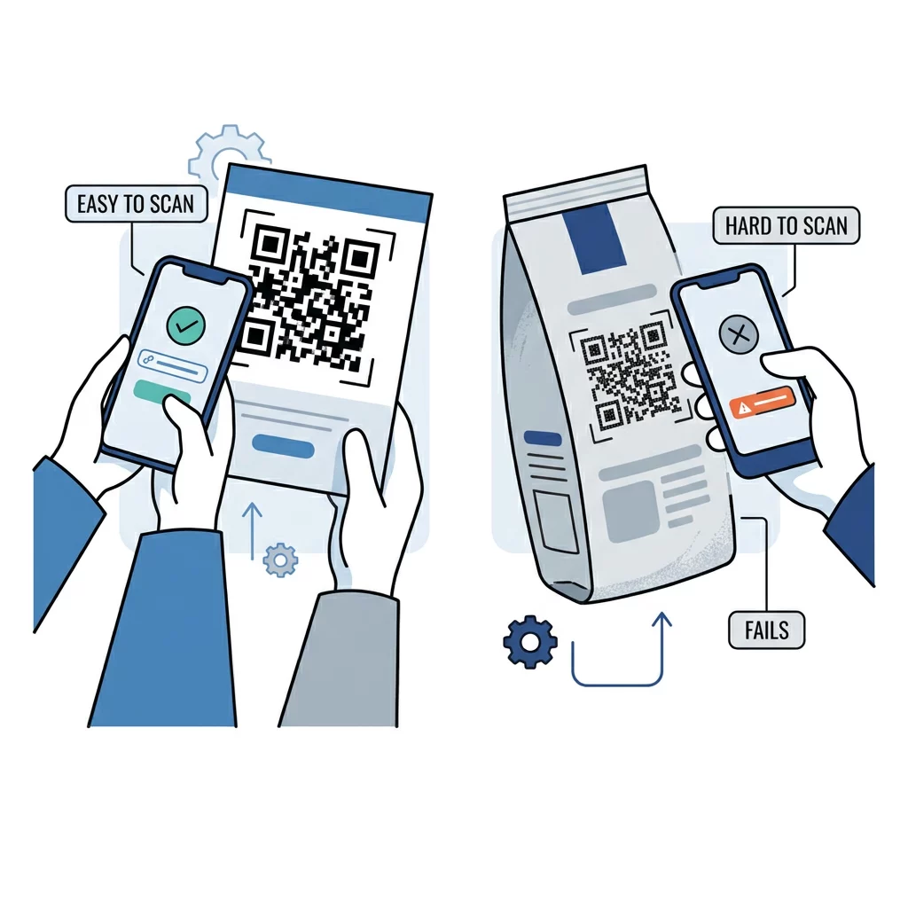 QR 코드 인쇄 팁
