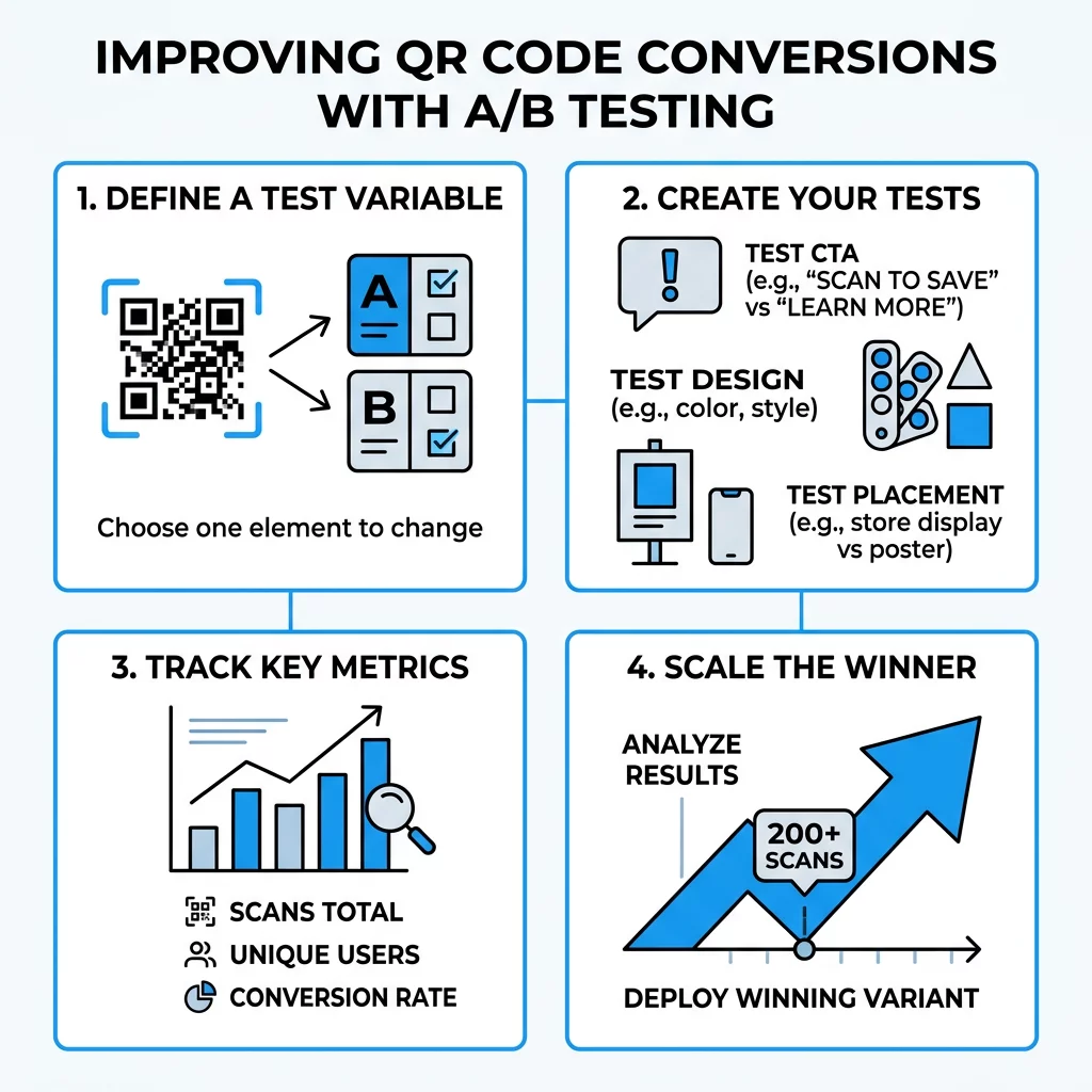 QR testing infographic