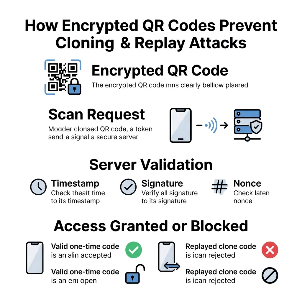ροή ασφαλείας κρυπτογραφημένου QR