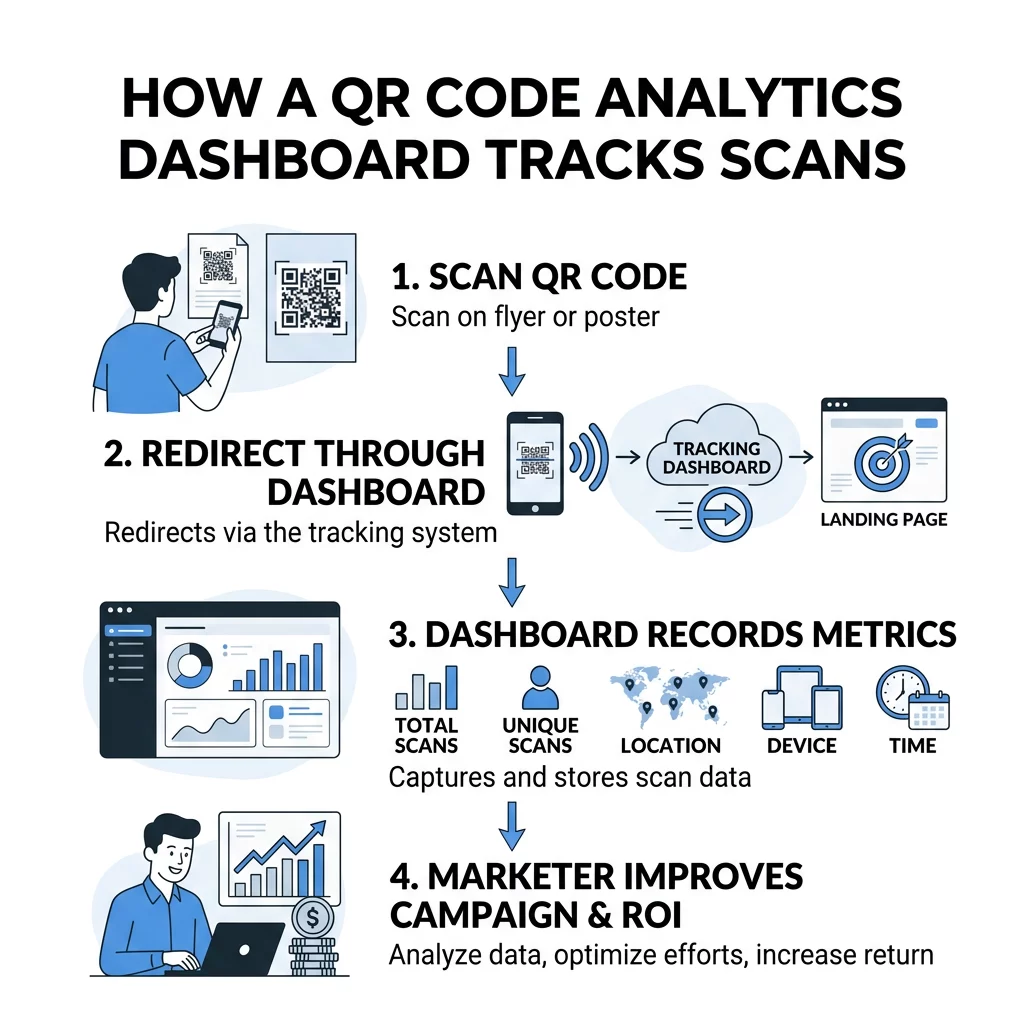 Infografik over QR-scanningsmålinger
