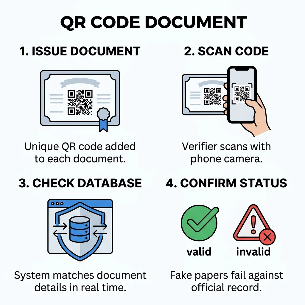 Kroki weryfikacji QR