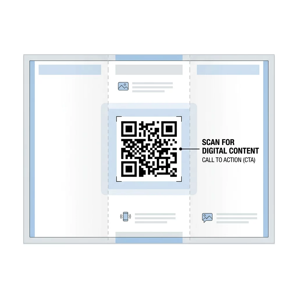 QR placement example