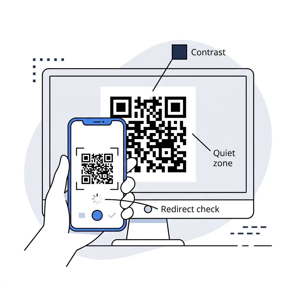 Ilustracija poteka dela QR
