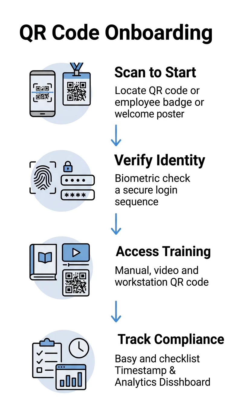 QR onboarding steps