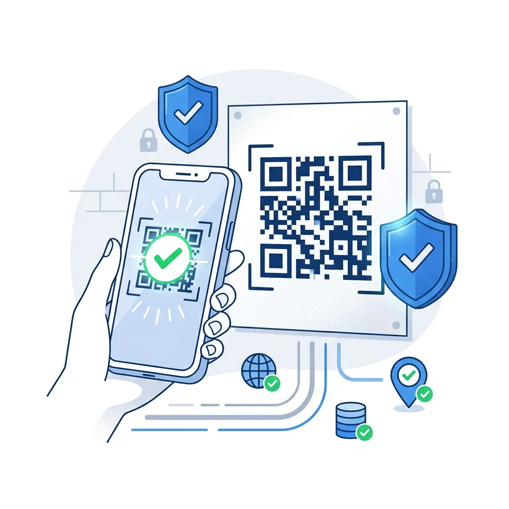 Ilustrace zabezpečení QR kódů