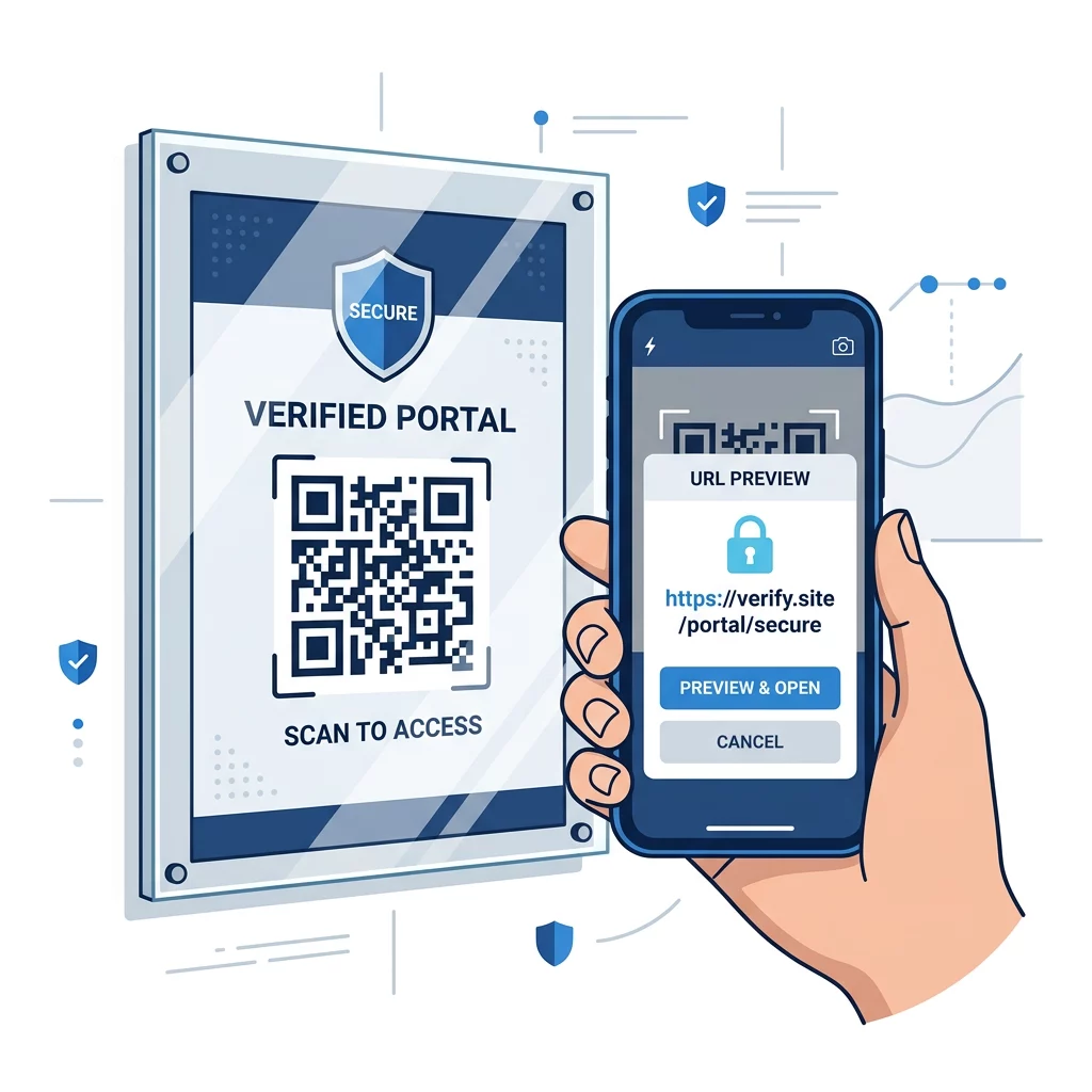 مسح آمن لرموز QR