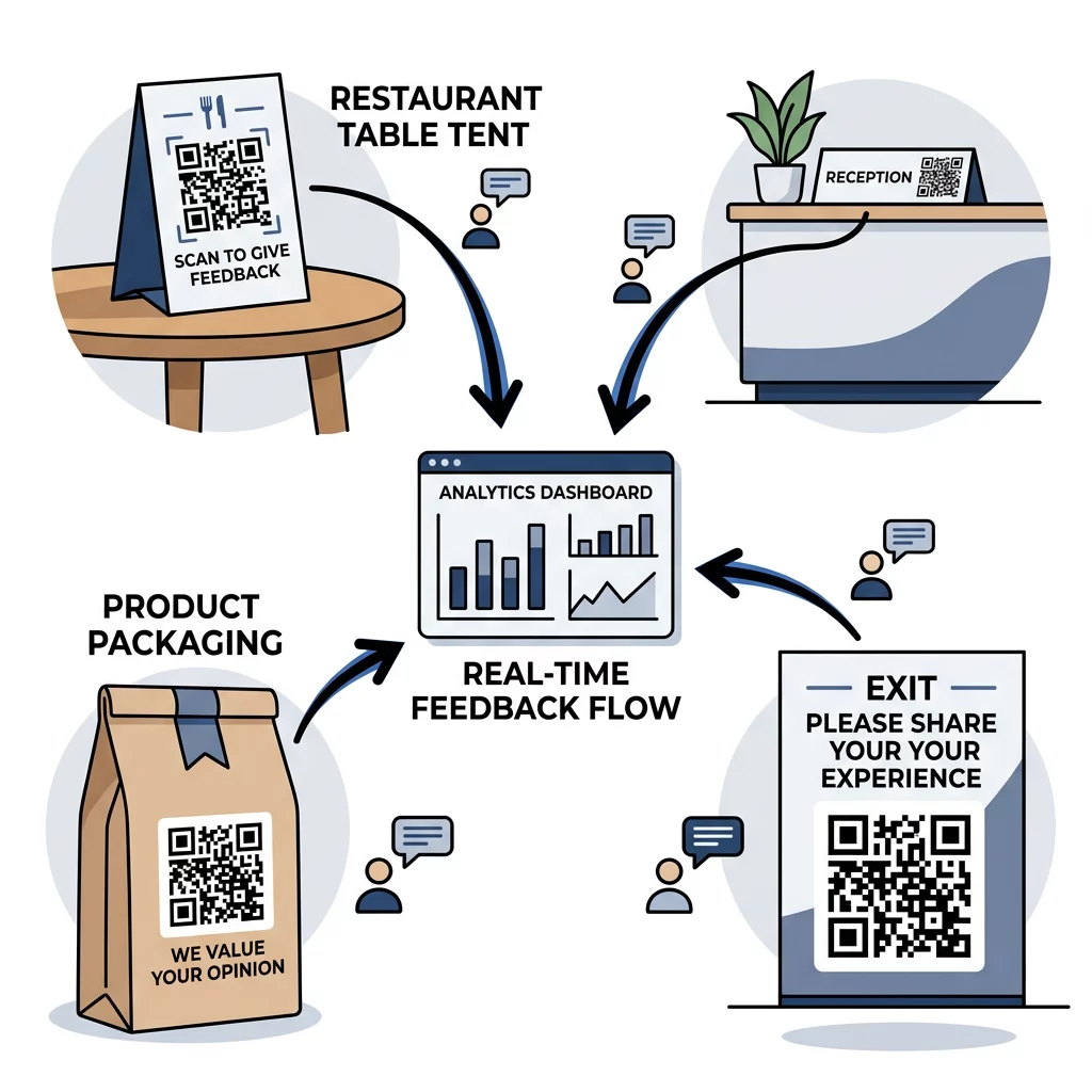 Приклади розміщення QR-кодів