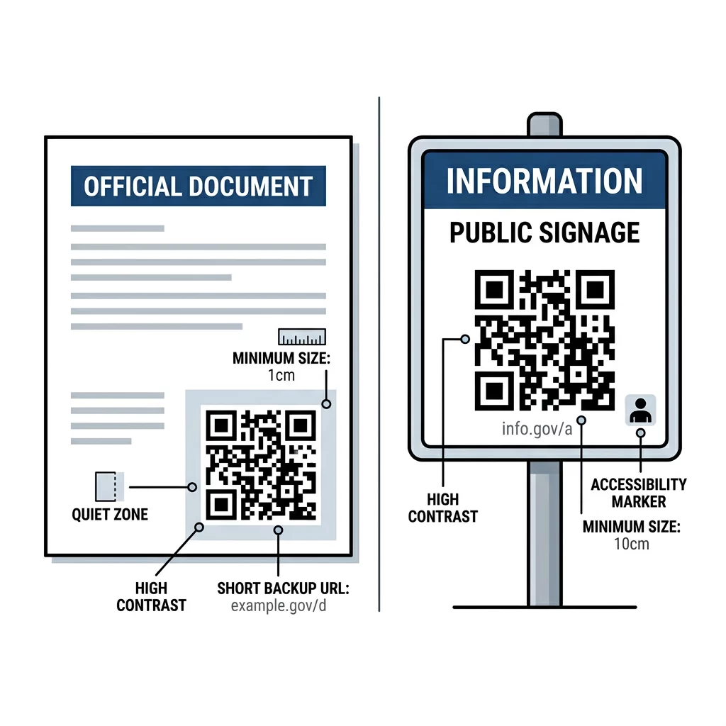 Panduan penempatan QR