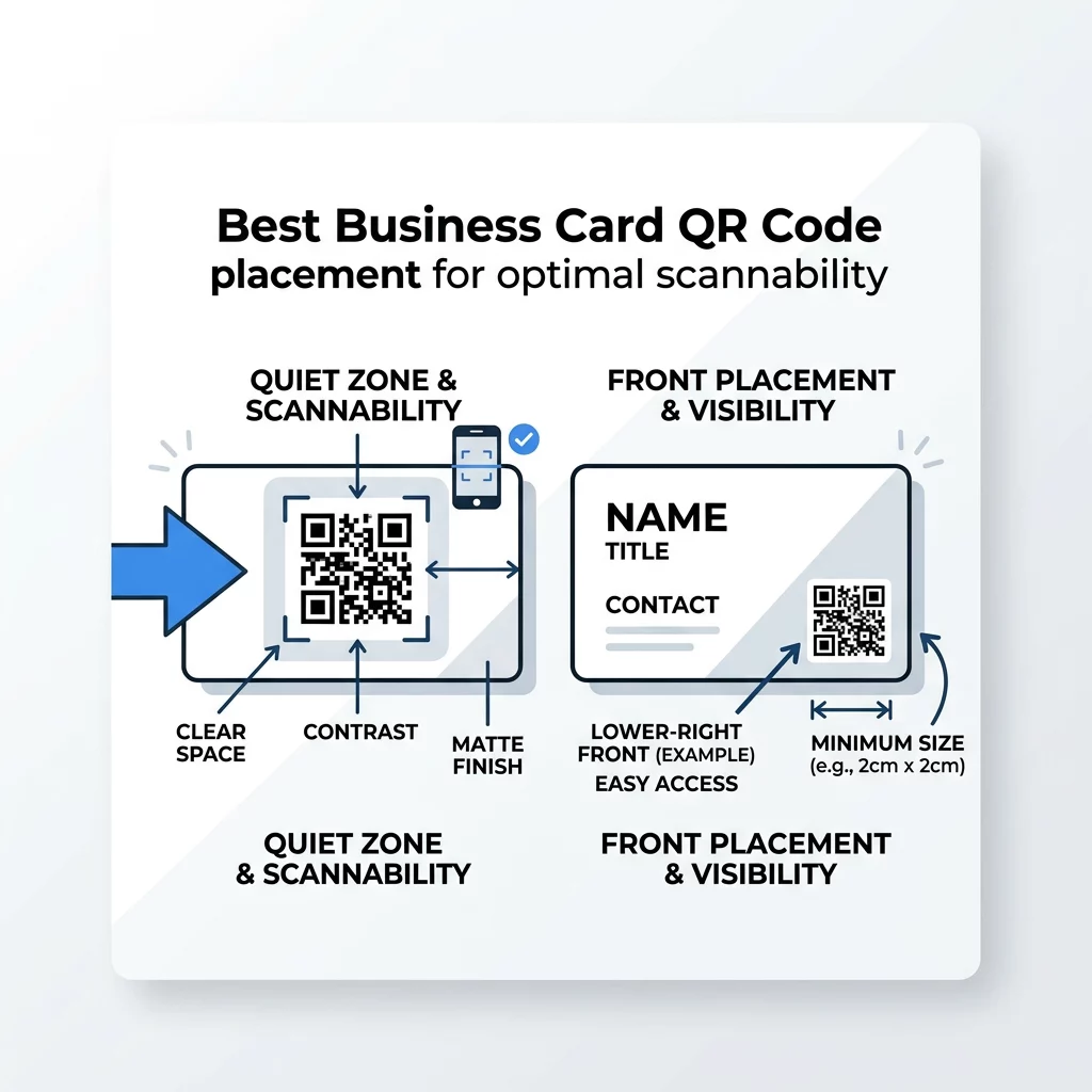 Макет QR-кода визитной карточки