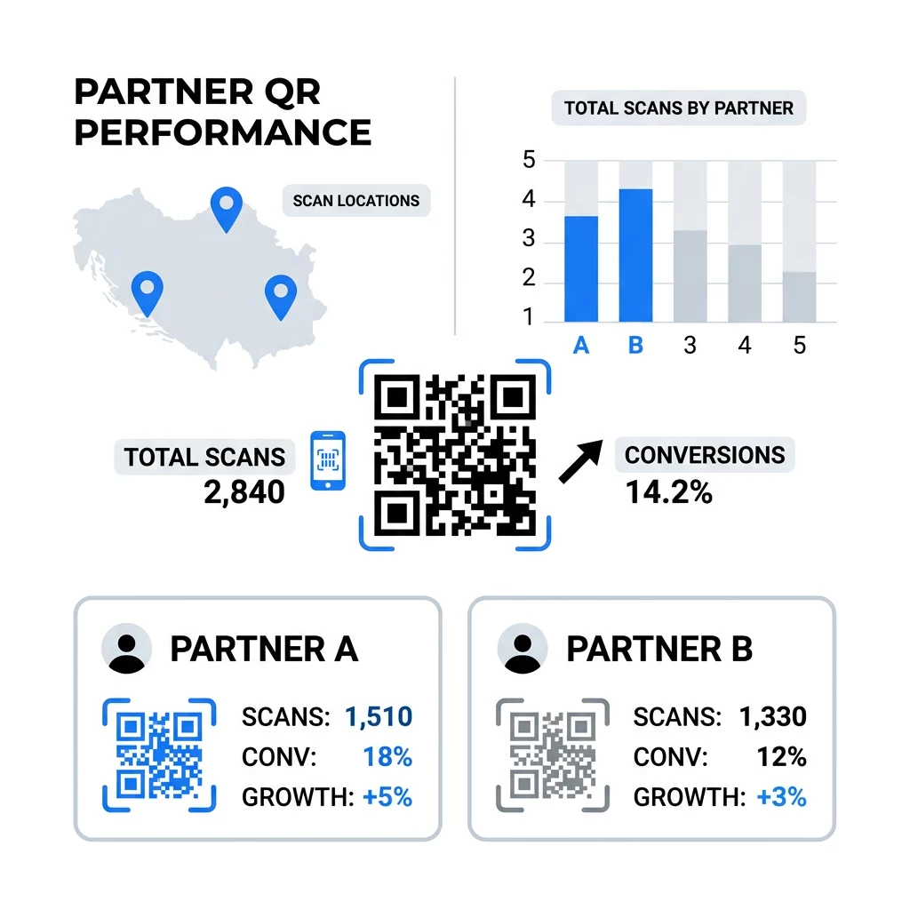 Производительность QR-кодов партнеров