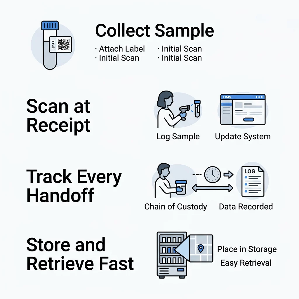 Laboratory custody workflow