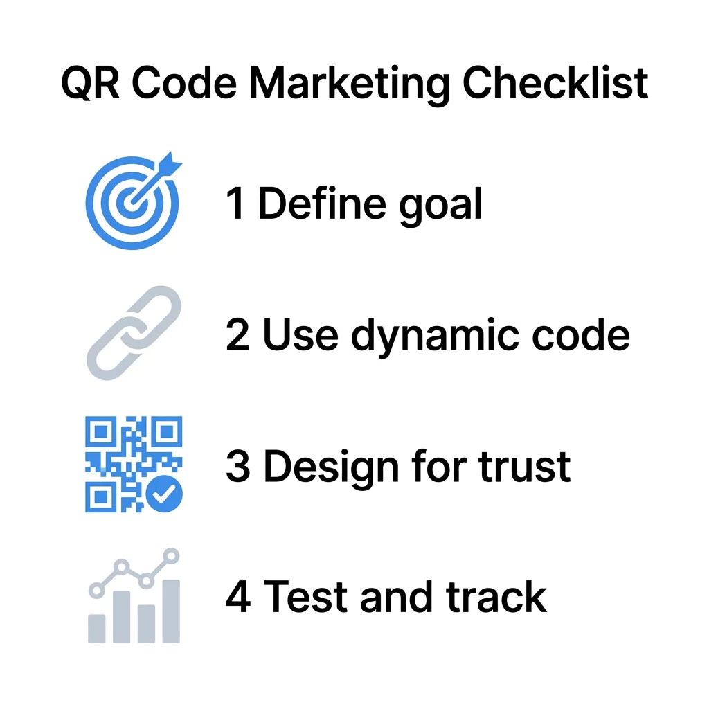 QR marketing checklist