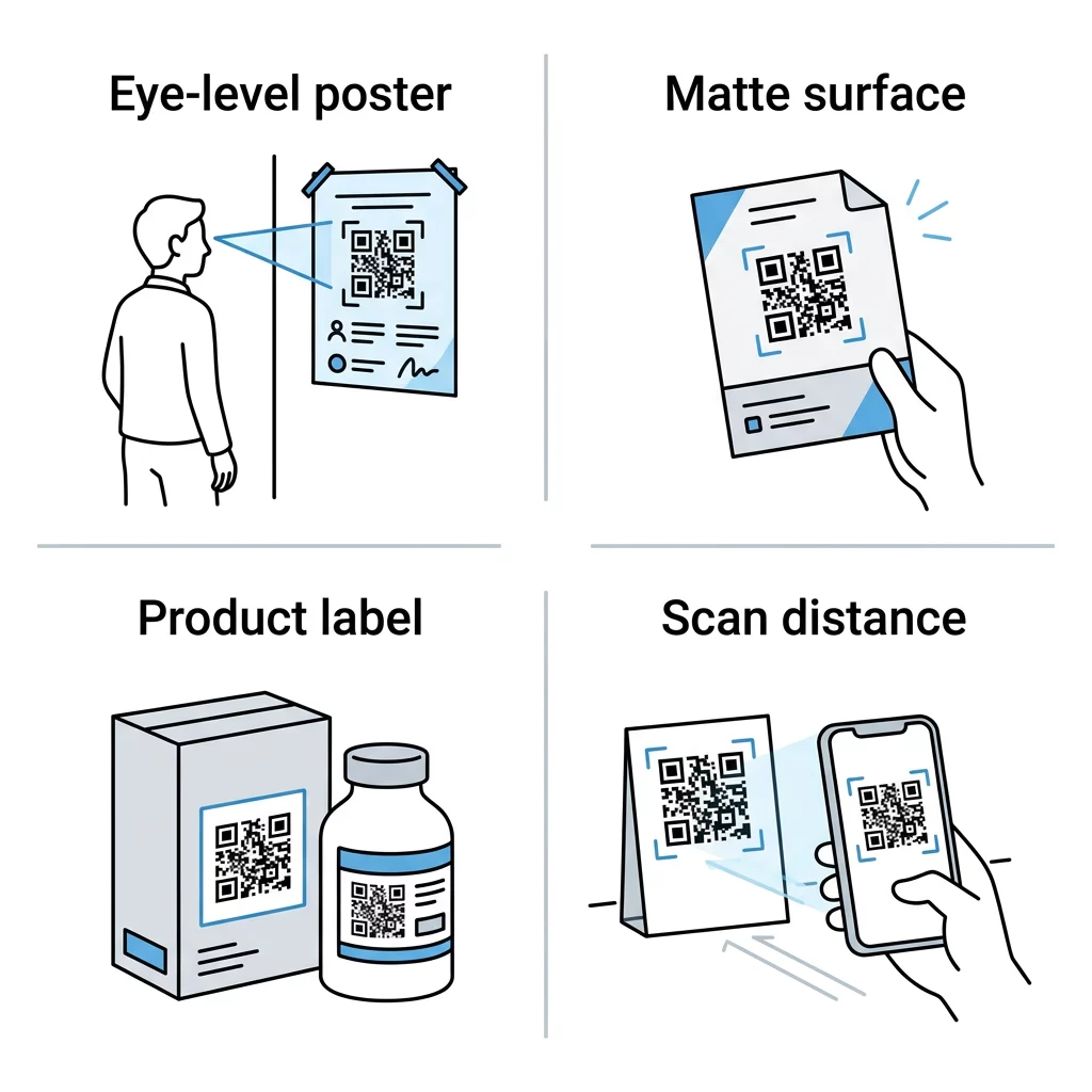QR placement tips
