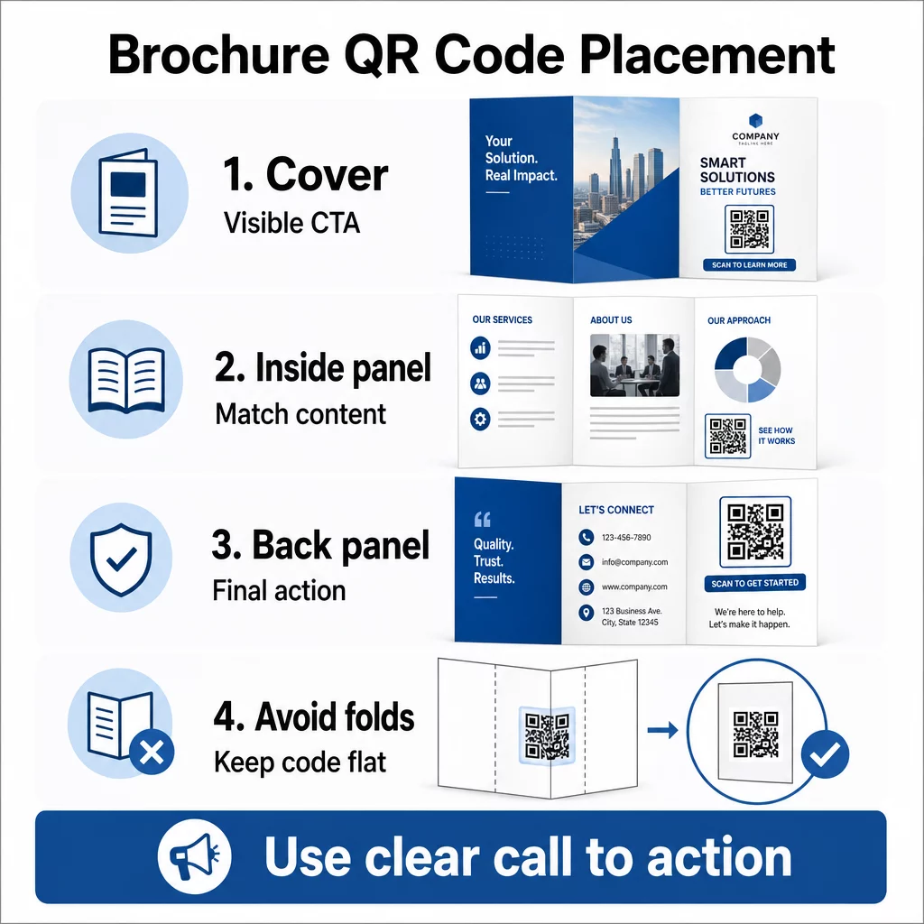 Brochure QR placement guide