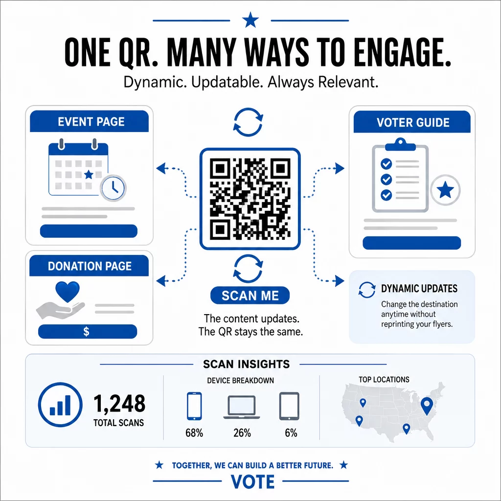 Dynamic campaign QR code