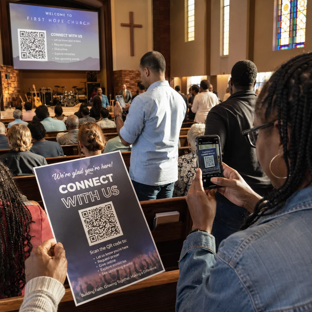 Kirke QR-kode scanning