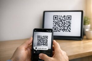 Σύνδεση tablet Samsung με τηλέφωνο, ο κωδικός QR δεν λειτουργεί
