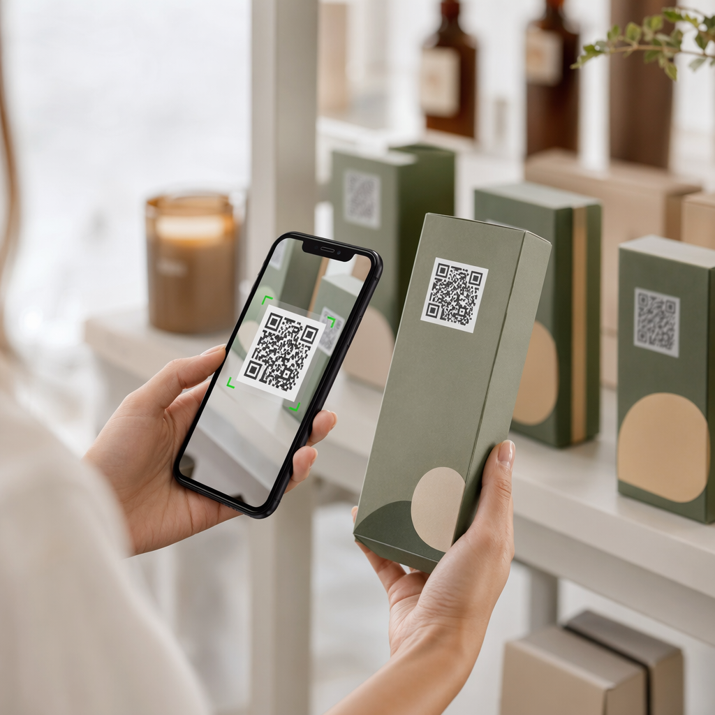 Vásárló QR-kód szkennelése