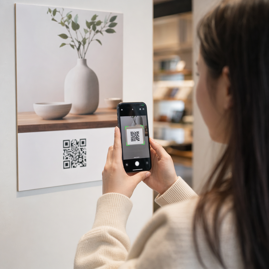 Scansione codice QR dell'app
