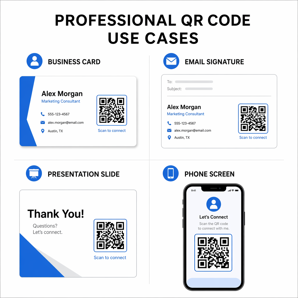 Професионални употреби на QR код