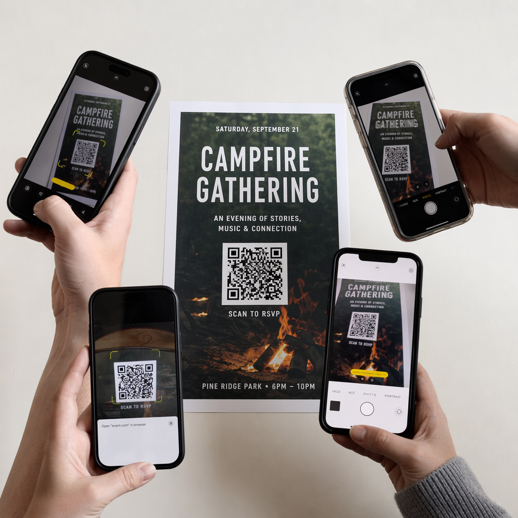 Testando QR em telefones