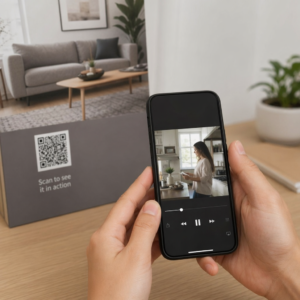 مسح رمز QR للفيديو ضوئيًا
