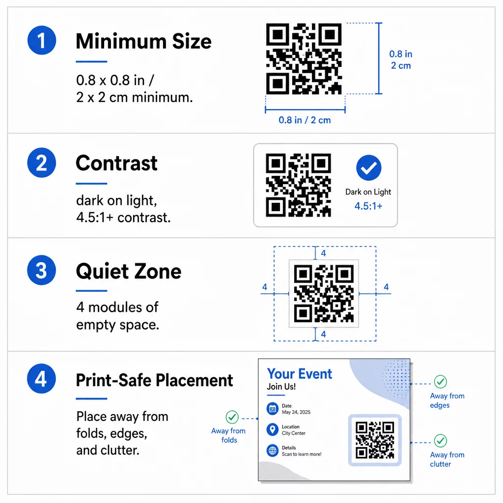 Padrões de design de folhetos QR